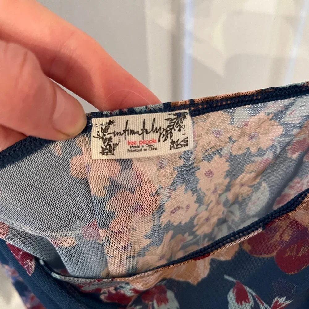 Free People Navy Floral Maxi Dress - Picture 3 of 3